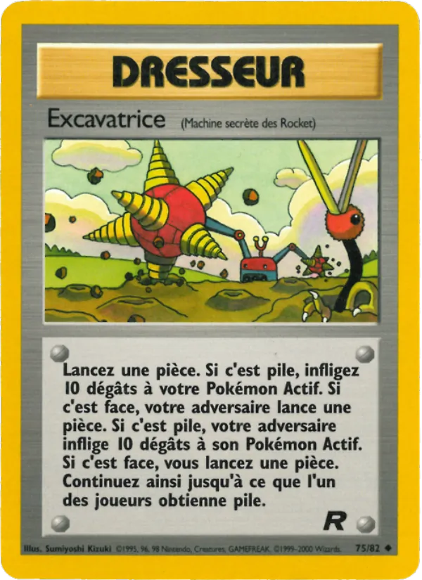 Carte Excavatrice 75/82 – Team Rocket