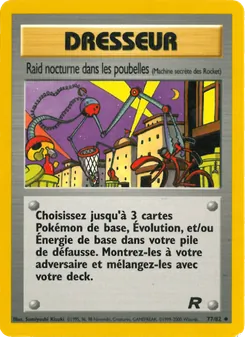 Carte Raid nocturne dans les poubelles 77/82 – Team Rocket