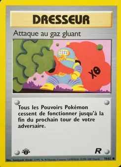 Carte Attaque au gaz gluant 78/82 – Team Rocket