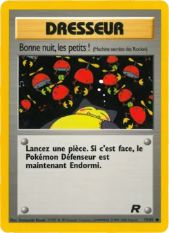 Carte Bonne nuit, les petits ! 79/82 – Team Rocket