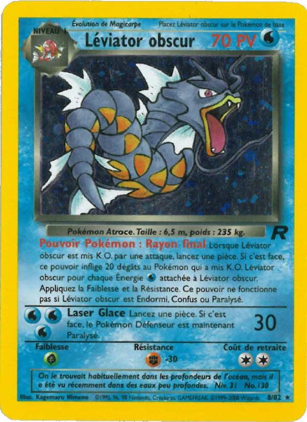 Carte Léviator obscur 8/82 – Team Rocket