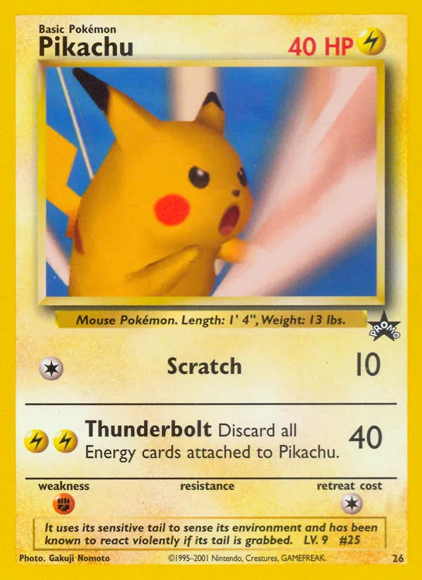 Carte Pikachu 26/53 – Promo Wizards