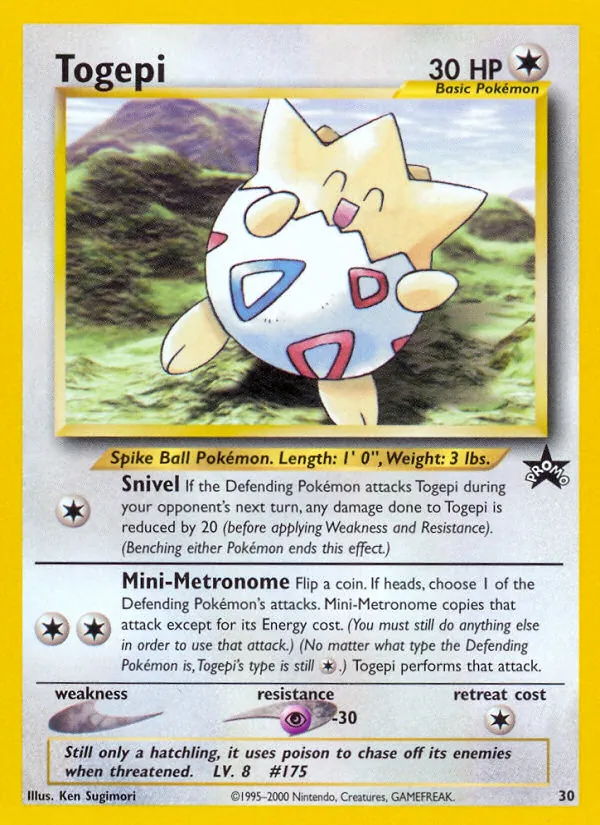 Carte Togepi 30/53 – Promo Wizards