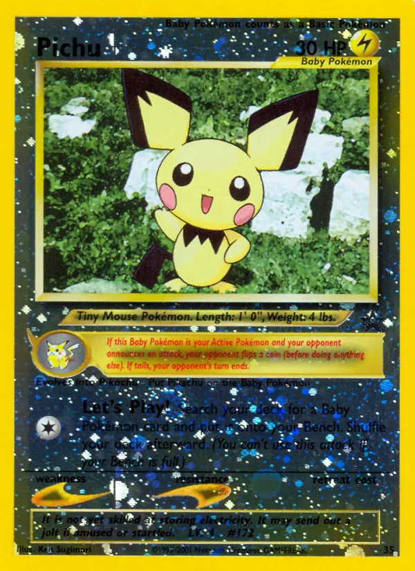 Carte Pichu 35/53 – Promo Wizards