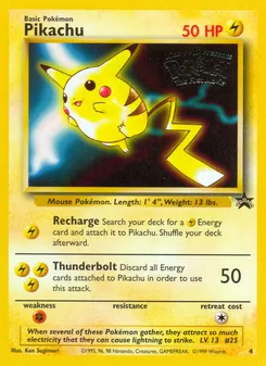 Carte Pikachu 4/53 – Promo Wizards