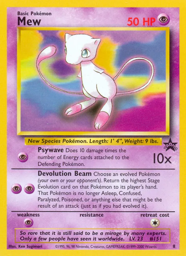 Carte Mew 8/53 – Wizards Black Star Promos