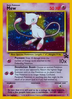 Carte Mew 9/53 – Wizards Black Star Promos