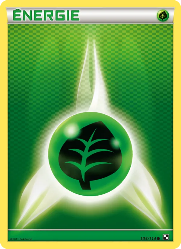 Carte Énergie Plante 105/114 – Noir & Blanc