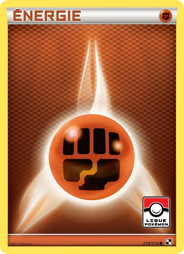 Carte Énergie Combat 110/114 – Noir & Blanc