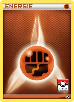 Carte Énergie Combat 110/114 – Noir & Blanc