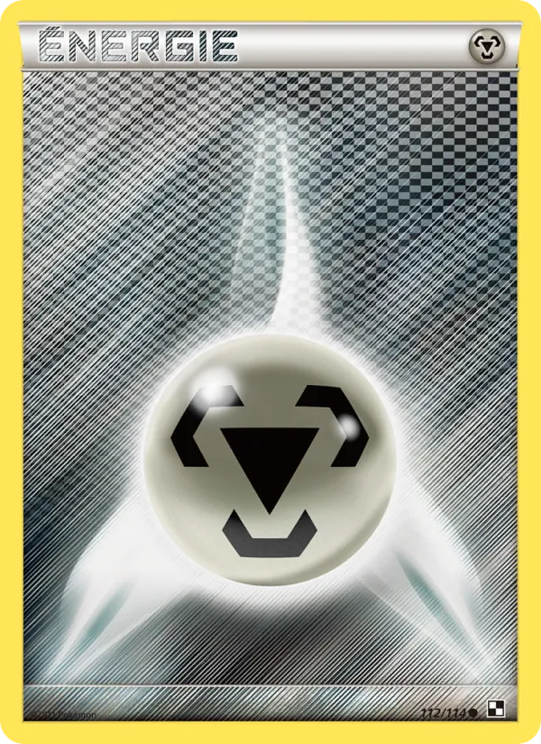 Carte Énergie Métal 112/114 – Noir & Blanc