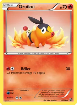 Carte Gruikui 16/114 – Noir & Blanc