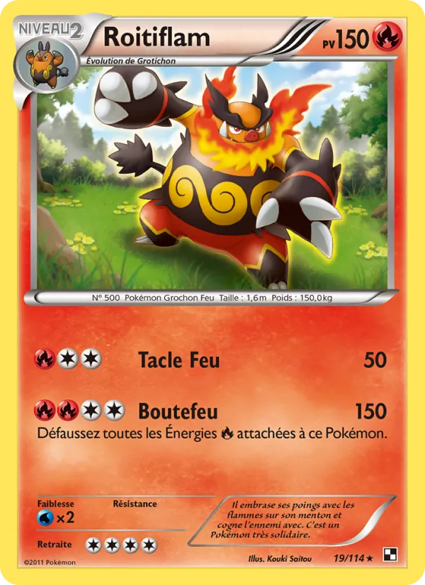 Carte Roitiflam 19/114 – Noir & Blanc