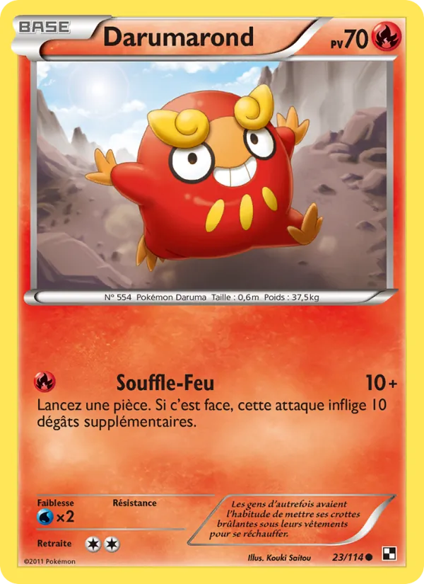 Carte Darumarond 23/114 – Noir & Blanc