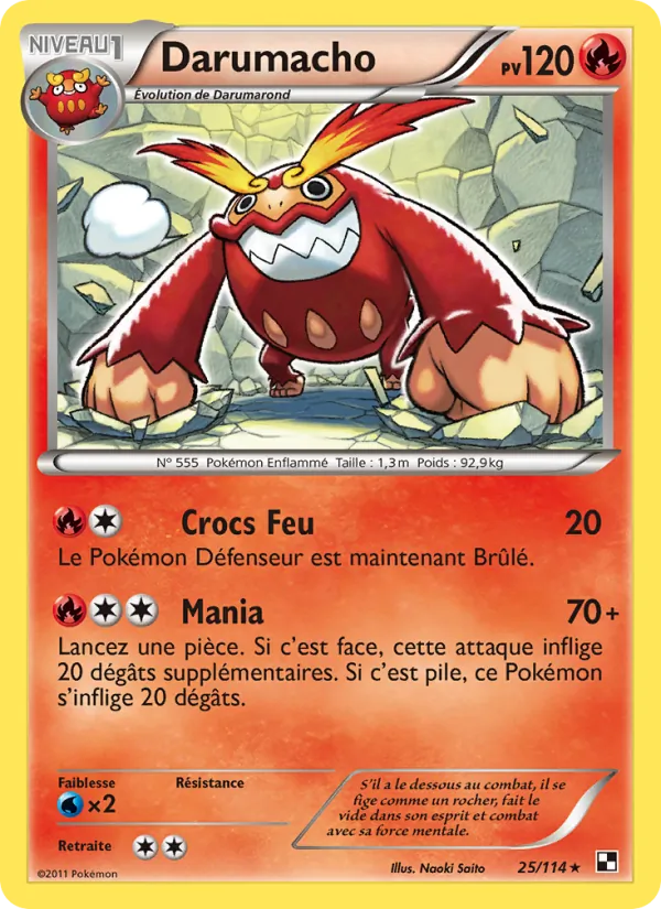 Carte Darumacho 25/114 – Noir & Blanc