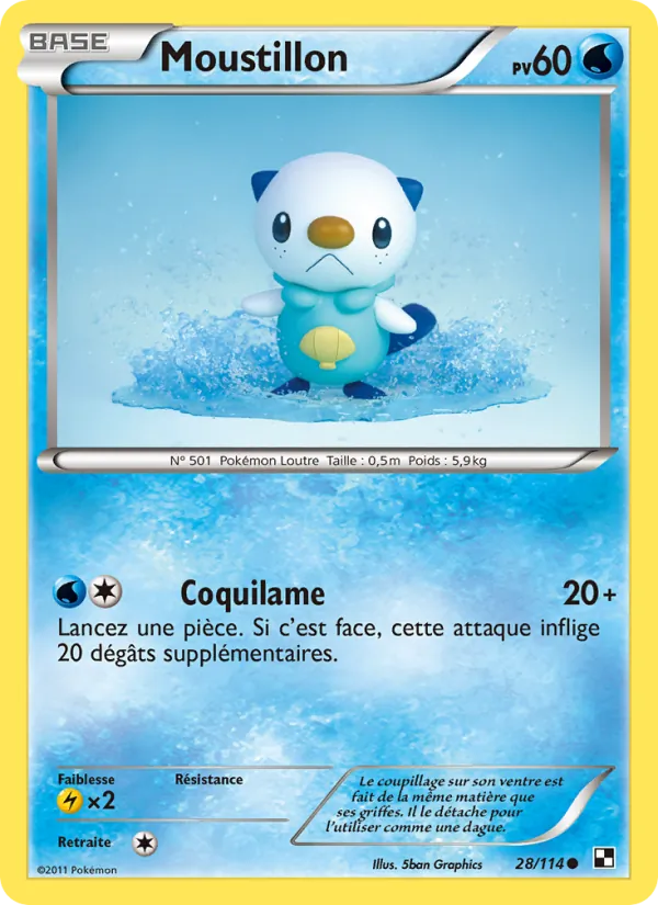 Carte Moustillon 28/114 – Noir & Blanc