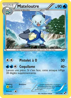 Carte Mateloutre 29/114 – Noir & Blanc