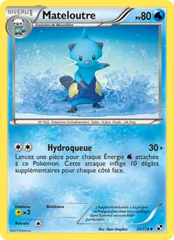Carte Mateloutre 30/114 – Noir & Blanc