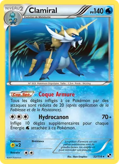 Carte Clamiral 32/114 – Noir & Blanc