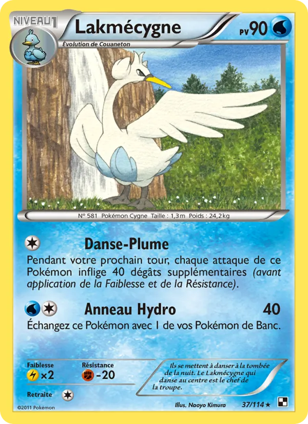 Carte Lakmécygne 37/114 – Noir & Blanc