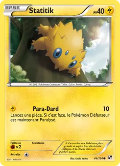 Carte Statitik 44/114 – Noir & Blanc