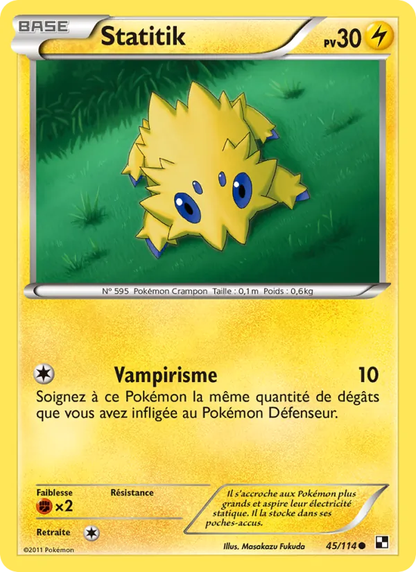 Carte Statitik 45/114 – Noir & Blanc