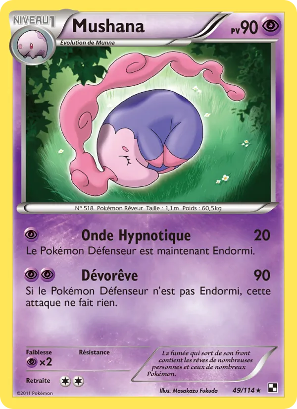 Carte Mushana 49/114 – Noir & Blanc