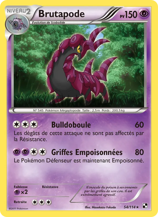 Carte Brutapode 54/114 – Noir & Blanc