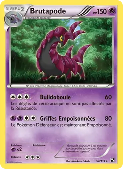 Carte Brutapode 54/114 – Noir & Blanc