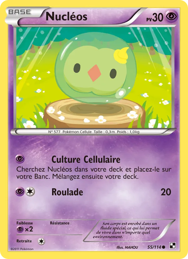 Carte Nucléos 55/114 – Noir & Blanc