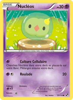Carte Nucléos 55/114 – Noir & Blanc