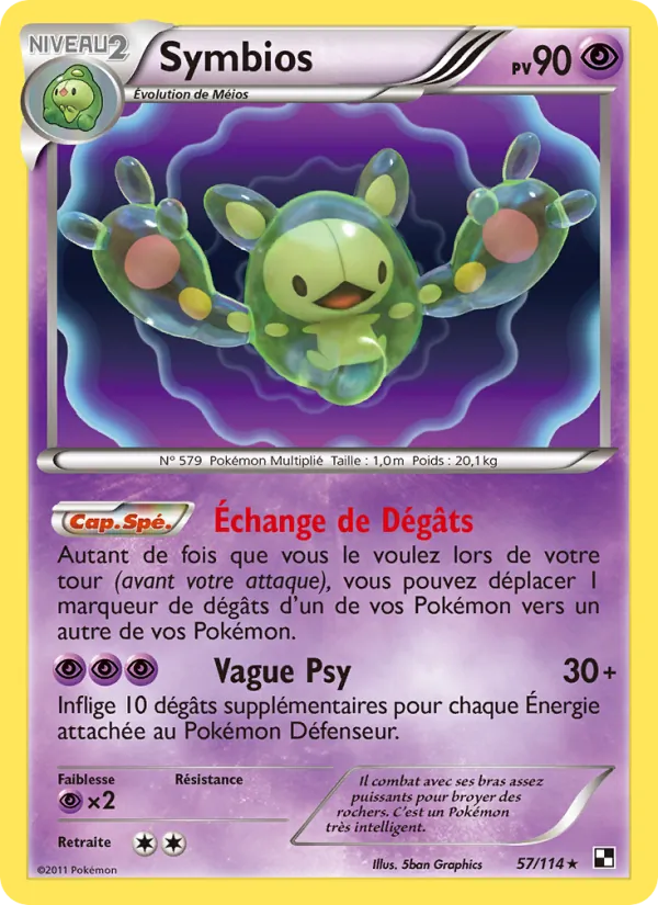 Carte Symbios 57/114 – Noir & Blanc