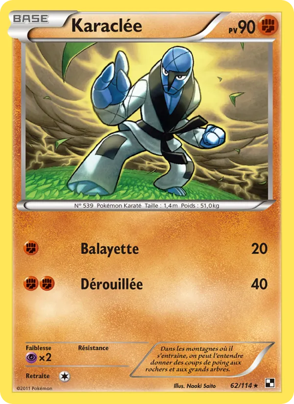 Carte Karaclée 62/114 – Noir & Blanc
