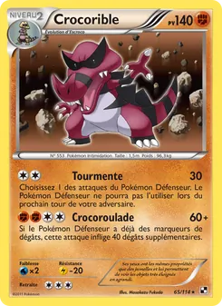 Carte Crocorible 65/114 – Noir & Blanc