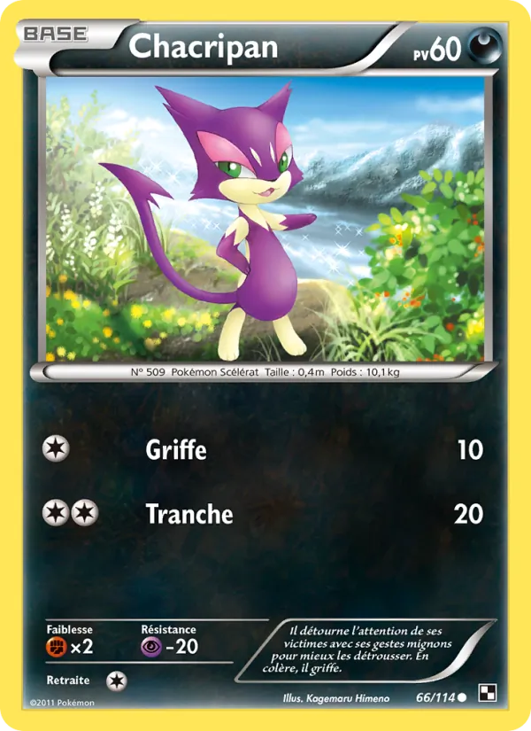 Carte Chacripan 66/114 – Noir & Blanc