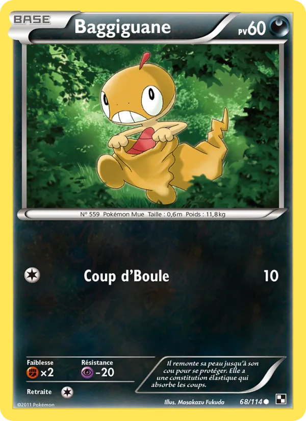 Carte Baggiguane 68/114 – Noir & Blanc