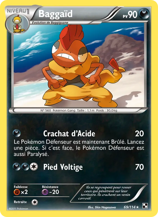 Carte Baggaïd 69/114 – Noir & Blanc