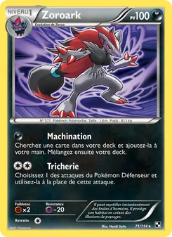 Carte Zoroark 71/114 – Noir & Blanc