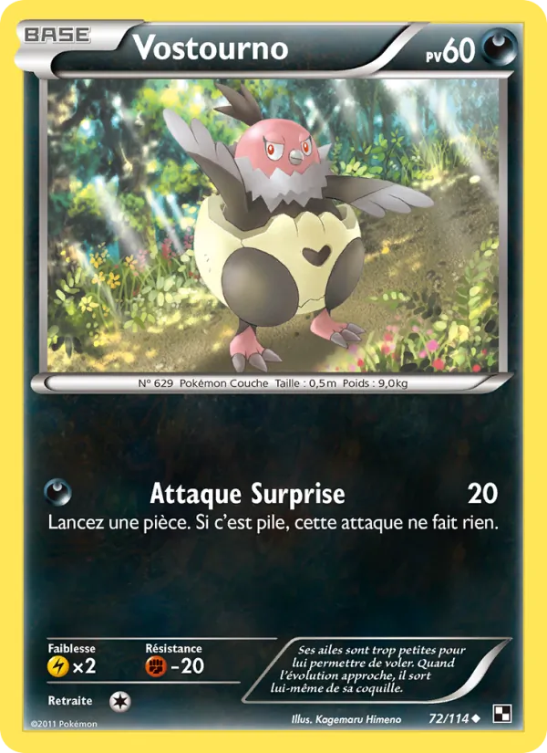 Carte Vostourno 72/114 – Noir & Blanc