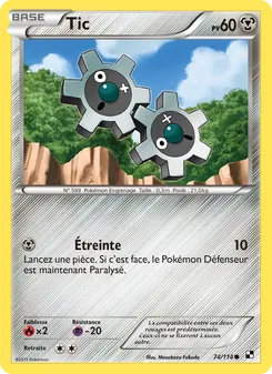 Carte Tic 74/114 – Noir & Blanc