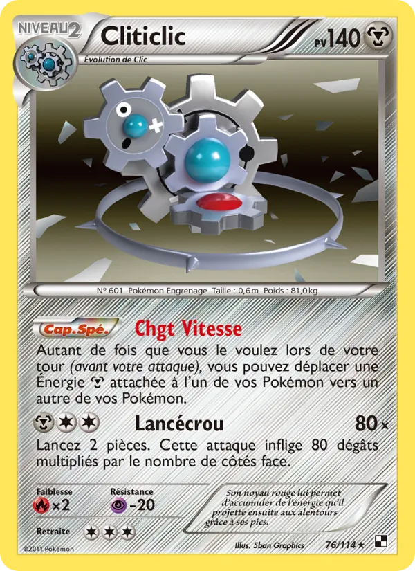 Carte Cliticlic 76/114 – Noir & Blanc