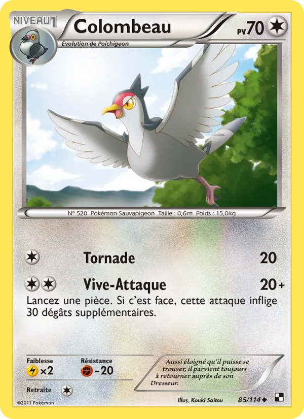 Carte Colombeau 85/114 – Noir & Blanc