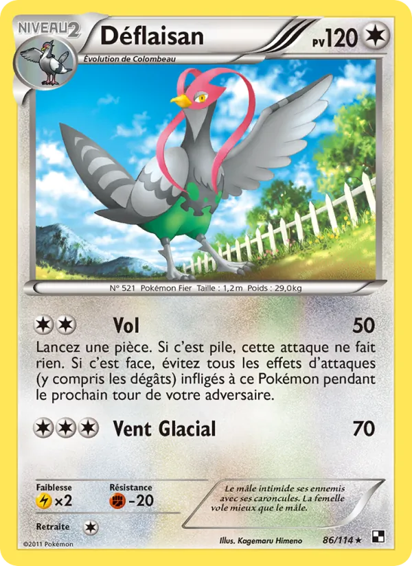 Carte Déflaisan 86/114 – Noir & Blanc