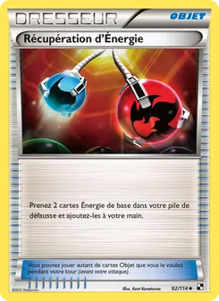 Carte Récupération d’Énergie 92/114 – Noir & Blanc