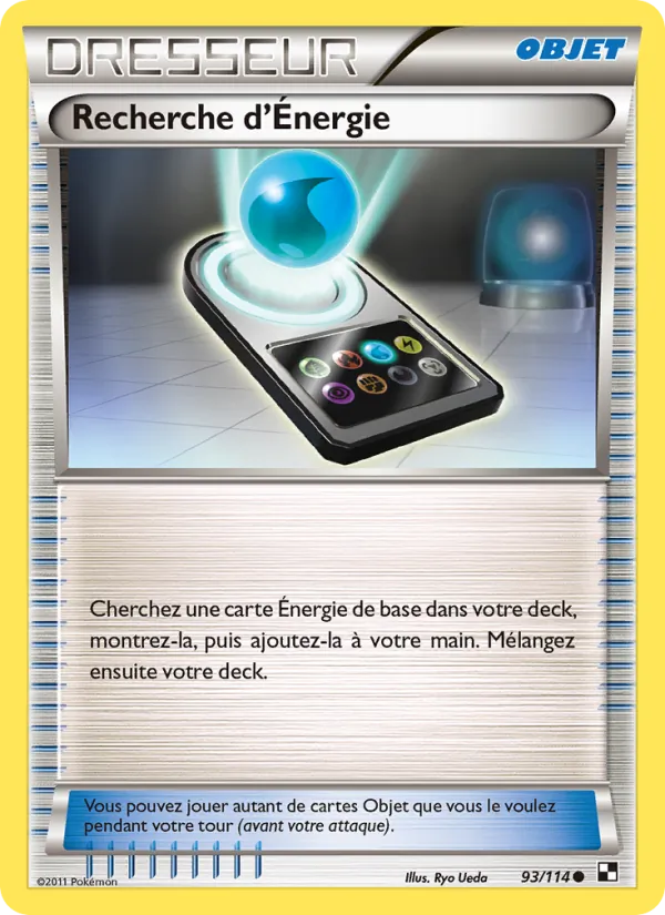 Carte Recherche d’Énergie 93/114 – Noir & Blanc