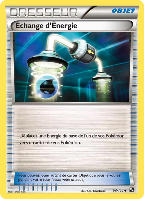Carte Échange d’Énergie 94/114 – Noir & Blanc