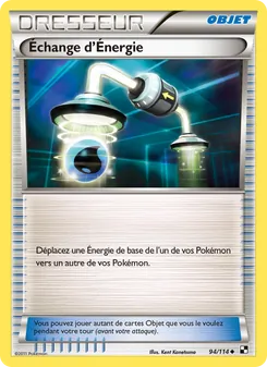 Carte Échange d’Énergie 94/114 – Noir & Blanc