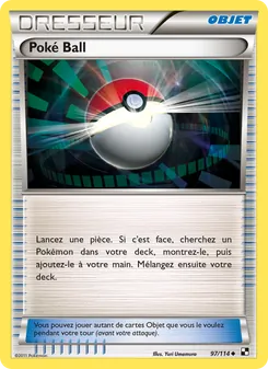 Carte Poké Ball 97/114 – Noir & Blanc