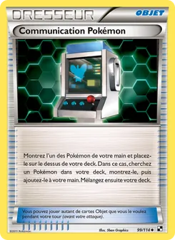 Carte Communication Pokémon 99/114 – Noir & Blanc