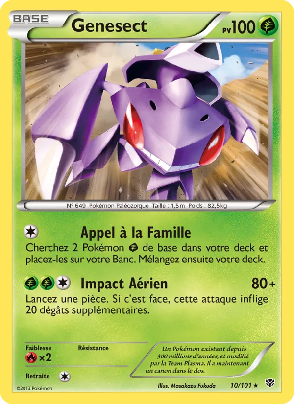 Carte Genesect 10/101 – Explosion Plasma